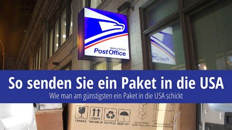 pakete in die usa verschicken.